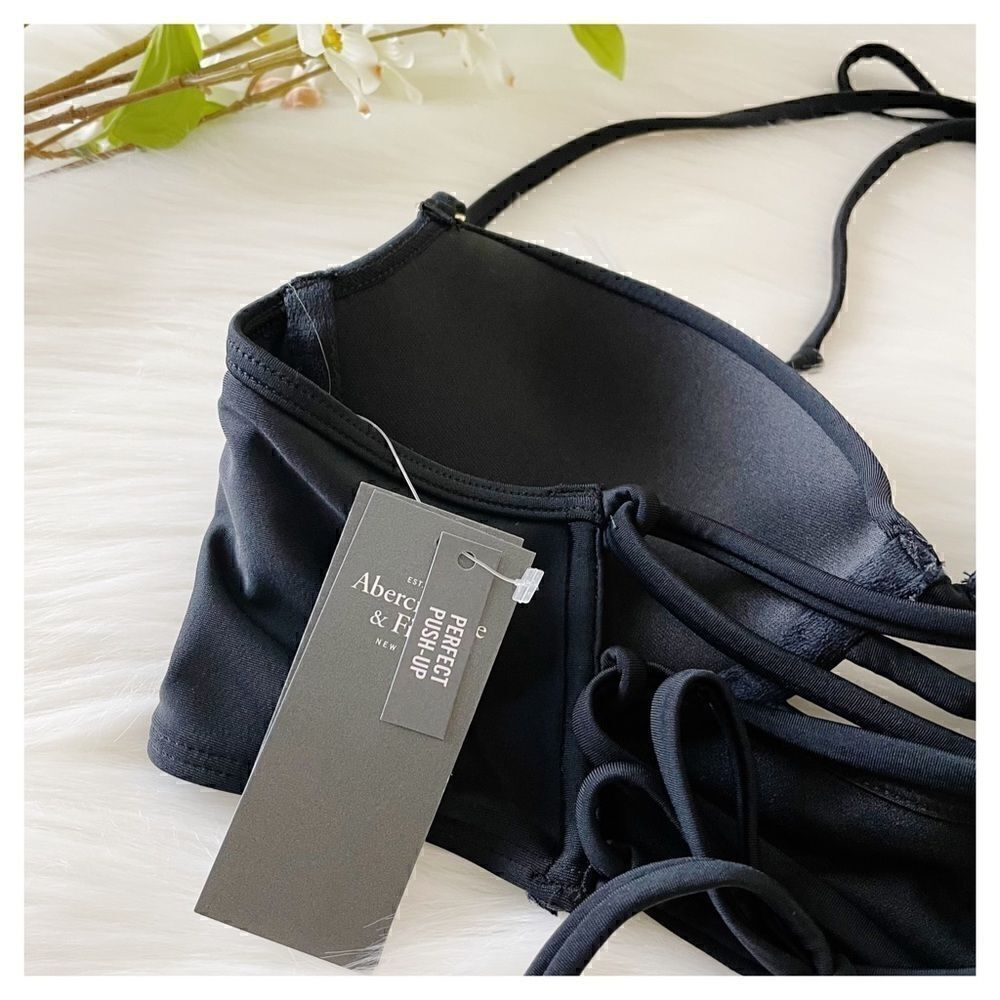NWT A&F Push Up Plunge Bikini Bra Top 34B - Picture 9 of 13